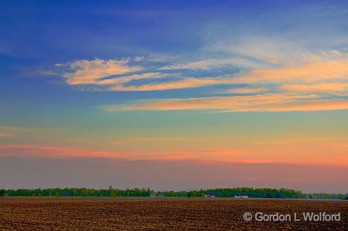 Plowed Field At Sunrise_49027.jpg - Photographed near Carleton Place, Ontario, Canada.